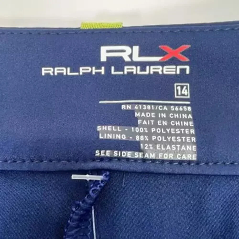 Ralph Lauren RLX Womens Skort Skirt Blue Golf Activewear Athletic 14 Tennis - Picture 10 of 12